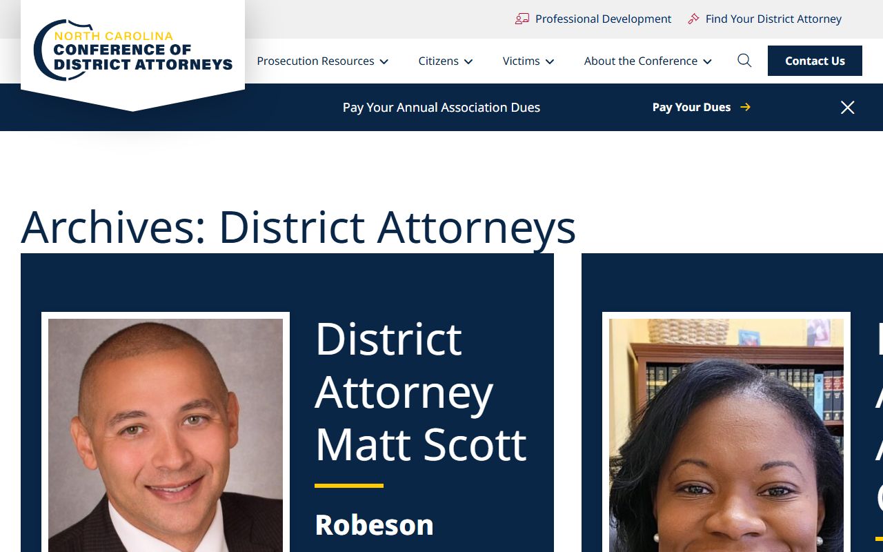 Cabarrus County District Attorney profile related to arrest records
